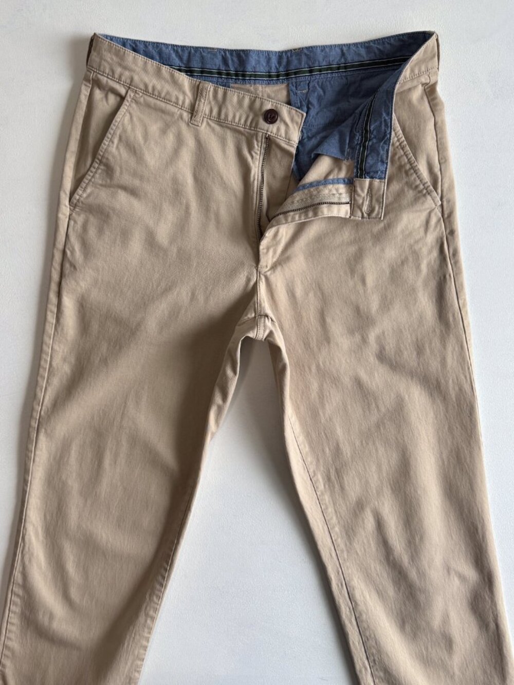 Lakewashed® Stretch Khakis Classic Fit Straight Leg Beige Size 33x30